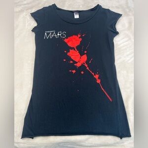 Thirty Seconds to Mars “Red Rose” Graphic Tee – Raw Hem – XL